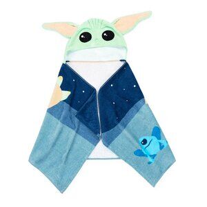 Star Wars The Mandalorian Grogu Kids Cotton Hooded Towel